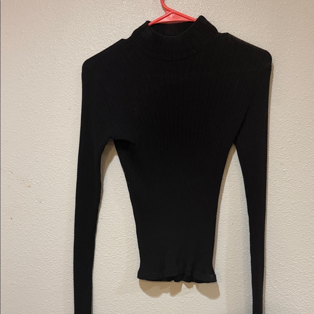 Brandy Melville Ribbed Turtleneck Top